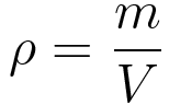 Density Formula